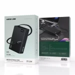 پاور بانک قابل حمل گرین لاین Green Lion Retractable Power Bank 35 W 10000 mAh ساعت مدل 47227