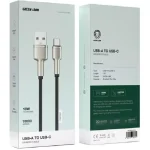 کابل USB-A به USB-C گرین لاین مدل Braided Zinc