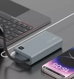 پاور بانک قابل حمل گرین لاین Green Lion Retractable Power Bank 35 W 10000 mAh ساعت مدل 47227