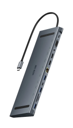 هاب ۱۲ در ۱ گرین لاین مدل 4K HDMI Ethernet USB-C — اتصال همه‌کاره و عملکرد پرقدرت