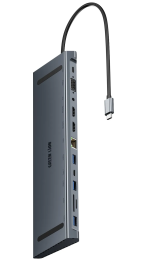 هاب ۱۲ در ۱ گرین لاین مدل 4K HDMI Ethernet USB-C — اتصال همه‌کاره و عملکرد پرقدرت