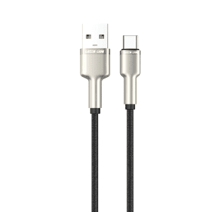 کابل شارژ گرین‌لاین BRAIDED USB-A به Type-C توان ۱۸ وات – مقاوم و سریع