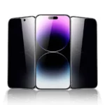 محافظ صفحه حریم خصوصی سه‌بعدی آیفون 15 پرو مکس مدل PV-Pet Pro گرین‌لاین – مشکی