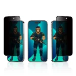 محافظ صفحه حریم خصوصی 3D iPhone 14 Pro Max مدل PET گرین لاین