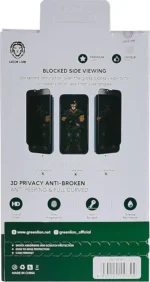 محافظ صفحه حریم خصوصی 3D iPhone 14 Pro Max مدل PET گرین لاین