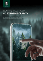 محافظ صفحه نمایش سه‌بعدی سیلیکونی پلاس آیفون 17 پرو مدل High Definition Edge برند گرین لاین