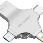 فلش مموری چهار کاره گرین لاین مدل GN4IN1USB128SL ظرفیت ۱۲۸ گیگابایت