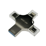 فلش مموری چهار کاره گرین لاین مدل GN4IN1USB128SL ظرفیت ۱۲۸ گیگابایت