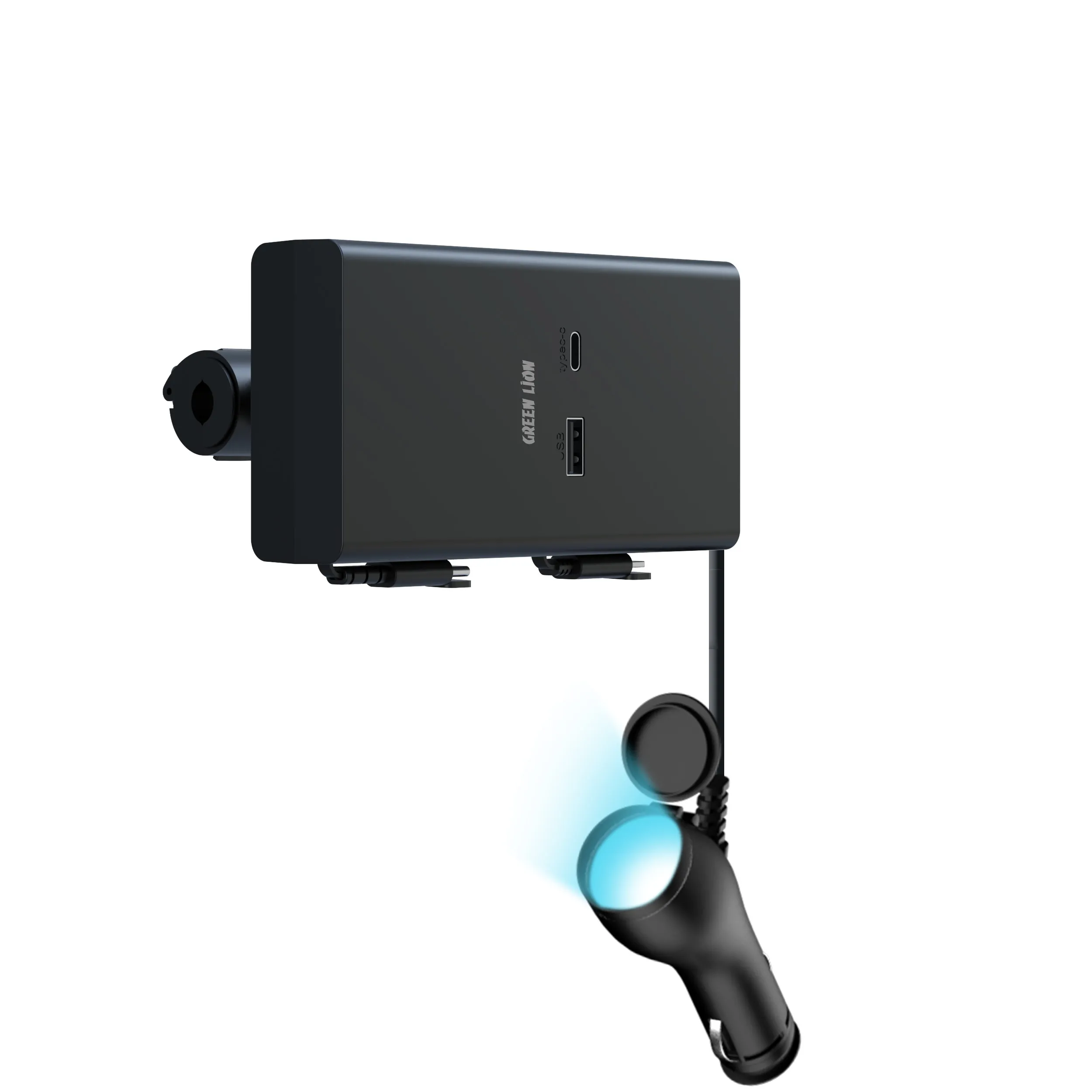 GN65BCKCHRBK-1882 شارژر فندکی خودرو مشکی Backseat Car Charger مدل Retractable 65W گرین لاین