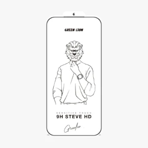 محافظ صفحه شفاف آیفون 17 پرو مدل Steve HD گرین‌لاین