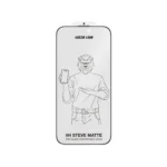 محافظ صفحه حریم خصوصی آیفون 16 پرو مکس مدل استیو مات گرین لاین