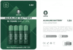 باتری نیم‌قلمی آلکالاین گرین لاین مدل GNAKBAAA بسته ۴ عددی