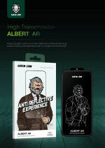 محافظ صفحه شفاف آیفون 16 پرو مکس مدل Albert AR گرین لاین