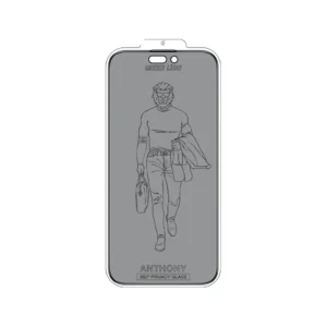 محافظ صفحه حریم خصوصی 360 درجه 3D آیفون 16 پرو مکس مدل Anthony گرین لاین