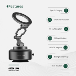 پایه نگهدارنده موبایل گرین لاین مدل GX‑30 با مکش هوشمند و شارژ سریع