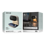 ساعت رومیزی گرین لاین با شارژر بی‌سیم ۱۵ وات مدل GNBED15WCH