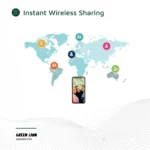 فریم دیجیتال گرین لاین لمسی 10.1 اینچ با فریم چوبی