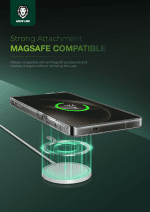 کاور گوشی شفاف گلکسی S25 اولترا مدل MagSafe Delgado گرین لاین