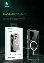 کاور گوشی شفاف گلکسی S25 اولترا مدل MagSafe Delgado گرین لاین