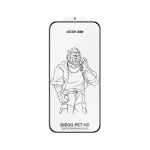 محافظ صفحه ضدخط و نرم آیفون 16 پرو مدل Diego Pet HD گرین لاین