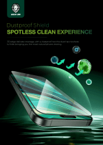 محافظ صفحه ضدخط و نرم آیفون 16 پرو مدل Diego Pet HD گرین لاین