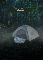 چادر مسافرتی سه‌نفره گرین لاین مدل GT3‑Plus – مقاوم، سبک و ضد‌باران