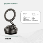 پایه نگهدارنده موبایل گرین مدل GX-35 با مکش قوی و مگ‌سیف چرخشی