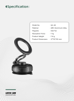 پایه نگهدارنده مکشی مگ‌سیف گرین لاین مدل GX-40؛ ترکیب قدرت، طراحی و کارایی