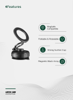 پایه نگهدارنده مکشی مگ‌سیف گرین لاین مدل GX-40؛ ترکیب قدرت، طراحی و کارایی