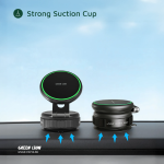 پایه نگهدارنده گوشی گرین لاین GX‑41 مگ‌سیف وکیومی؛ ترکیب قدرت و طراحی هوشمند