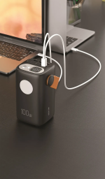 پاوربانک گرین لاین مدل Hyper Core 60 ظرفیت ۶۰۰۰۰ میلی‌آمپر ۱۰۰ وات – قدرتی بی‌نظیر برای شارژ سریع همه دستگاه‌ها