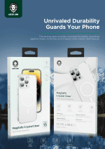 کاور شفاف گرین لاین مدل Delgado با مگ‌سیف مناسب آیفون 15 پرو مکس