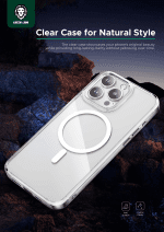 کاور شفاف گرین لاین مدل Delgado با مگ‌سیف مناسب آیفون 15 پرو مکس