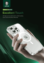 قاب مگ سیف گرین لاین مدل Delgado برای آیفون 16 پرو – محافظ شفاف و باریک با دوام بالا