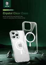 قاب مگ سیف گرین لاین مدل Delgado برای آیفون 16 پرو – محافظ شفاف و باریک با دوام بالا