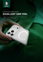 محافظ گوشی شفاف آیفون 17 پرو مکس مدل MagSafe Crystal Clear گرین لاین