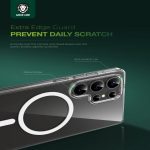 کاور گرین لاین مدل crystal clear magsafe مناسب برای گوشی موبایل سامسونگ Galaxy S25 Ultra