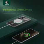 کاور گرین لاین مدل crystal clear magsafe مناسب برای گوشی موبایل سامسونگ Galaxy S25 Ultra