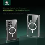 کاور گرین لاین مدل crystal clear magsafe مناسب برای گوشی موبایل سامسونگ Galaxy S25 Ultra