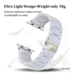 بند ساعت مرمر اپل واچ مدل Marble سایز 42/44/45/49 میلی‌متر گرین‌لاین