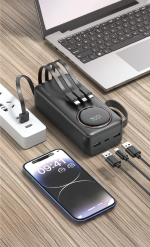 پاوربانک گرین لاین مدل Power Pulse ظرفیت ۳۰۰۰۰ میلی‌آمپر‌ساعت با شارژ سریع PD 22.5W