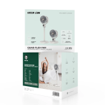 پنکه ایستاده شارژی ۸ اینچی گرین لاین مدل Quad Flex با کنترل از راه دور