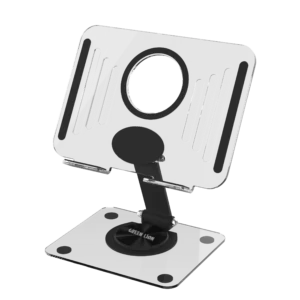 استند تبلت شفاف مدل 360° Rotating Foldable گرین لاین