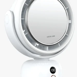 آینه آرایشی LED با فن چندسرعته مدل Makeup Mirror Fan گرین لاین