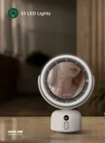 آینه آرایشی LED با فن چندسرعته مدل Makeup Mirror Fan گرین لاین