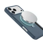 کاور چرمی آیفون 17 پرومکس مدل MagSafe Minster گرین لاین