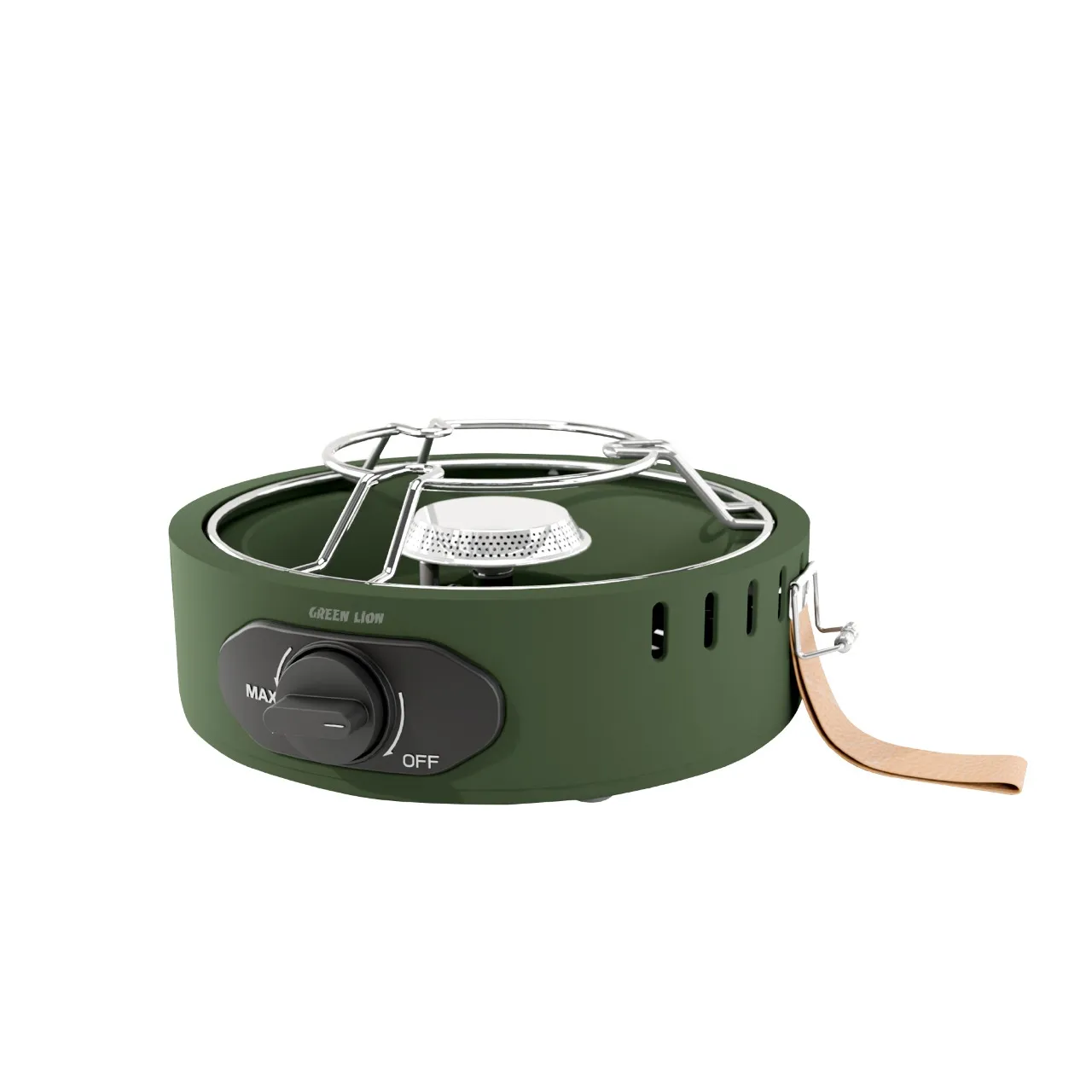 GNSOLSTVGN-7582 اجاق کمپینگ آهنی Solo Flame مدل Camping Stove گرین لاین