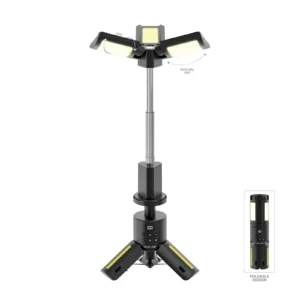 نور کمپینگ سه‌پایه گرین لاین مدل Trio Beam، رنگ مشکی