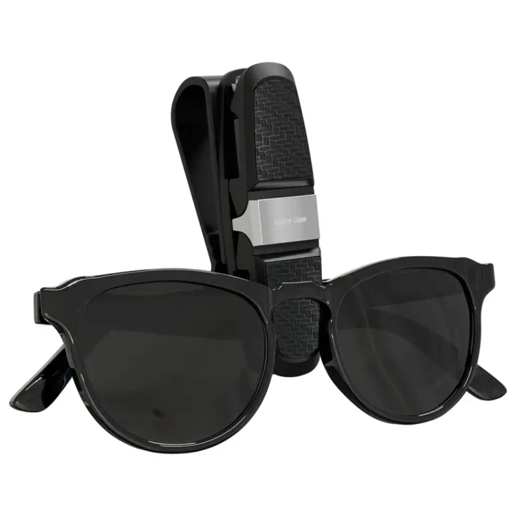 1777378617_8187529133 نگهدارنده عینک خودرو طرح فیبرکربن مدل Visor Guard گرین لاین