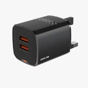 شارژر دیواری دو پورت USB-A مدل Dual Port UK Plug گرین لاین